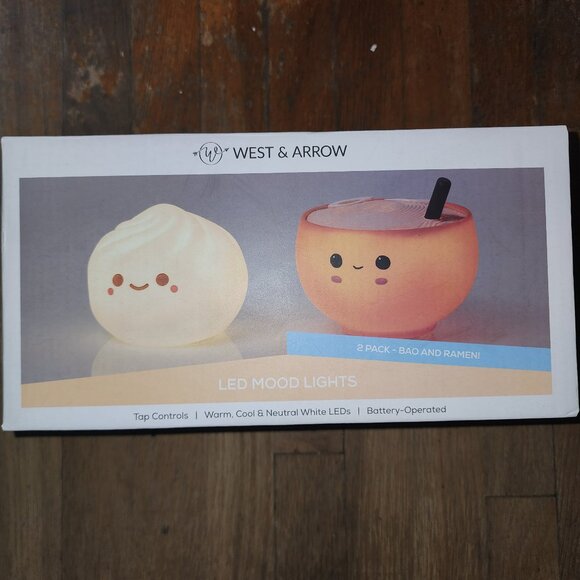 BAO And RAMEN LED Mood Lights West & Arrow 2 Pack Limited Edition Decor - Picture 1 of 8
